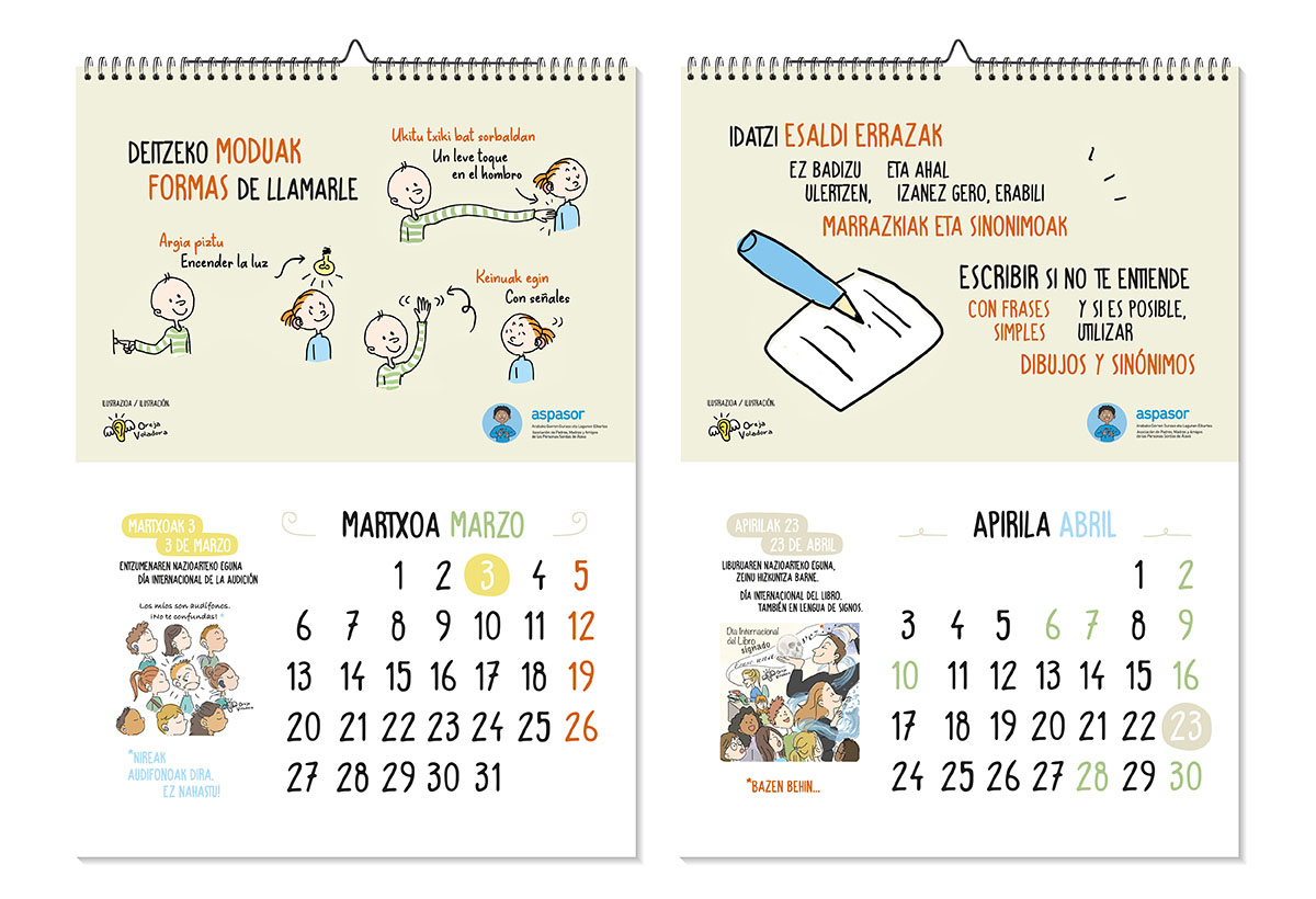 Aspasor Calendario 2023 marzo abril