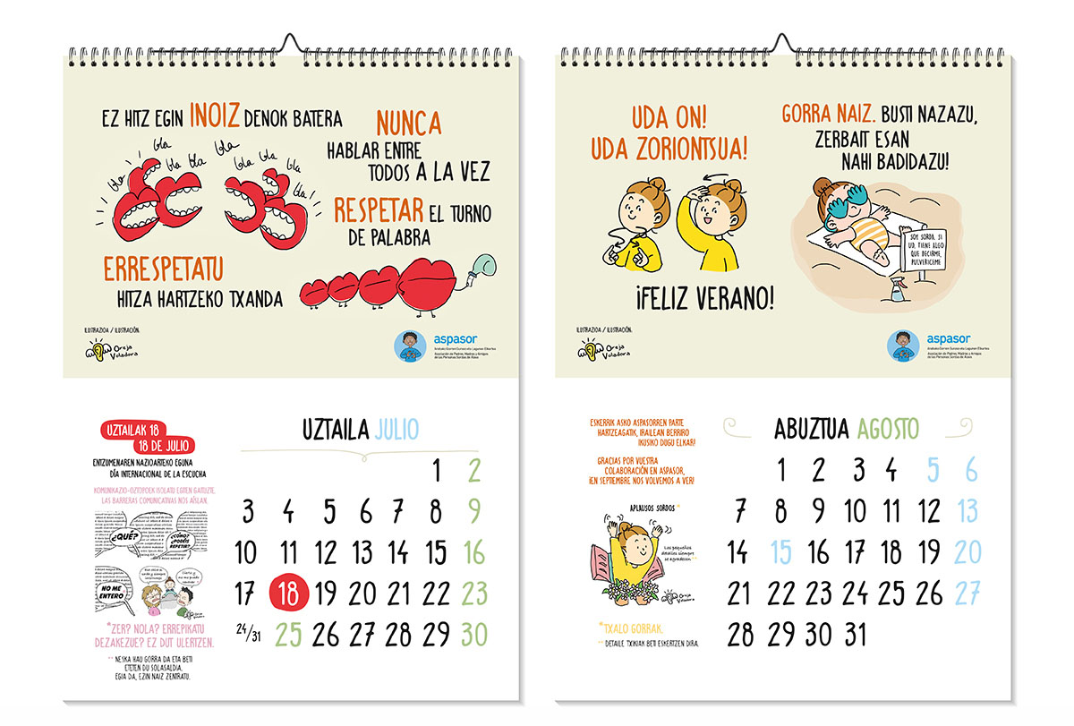 Aspasor Calendario 2023 julio agosto