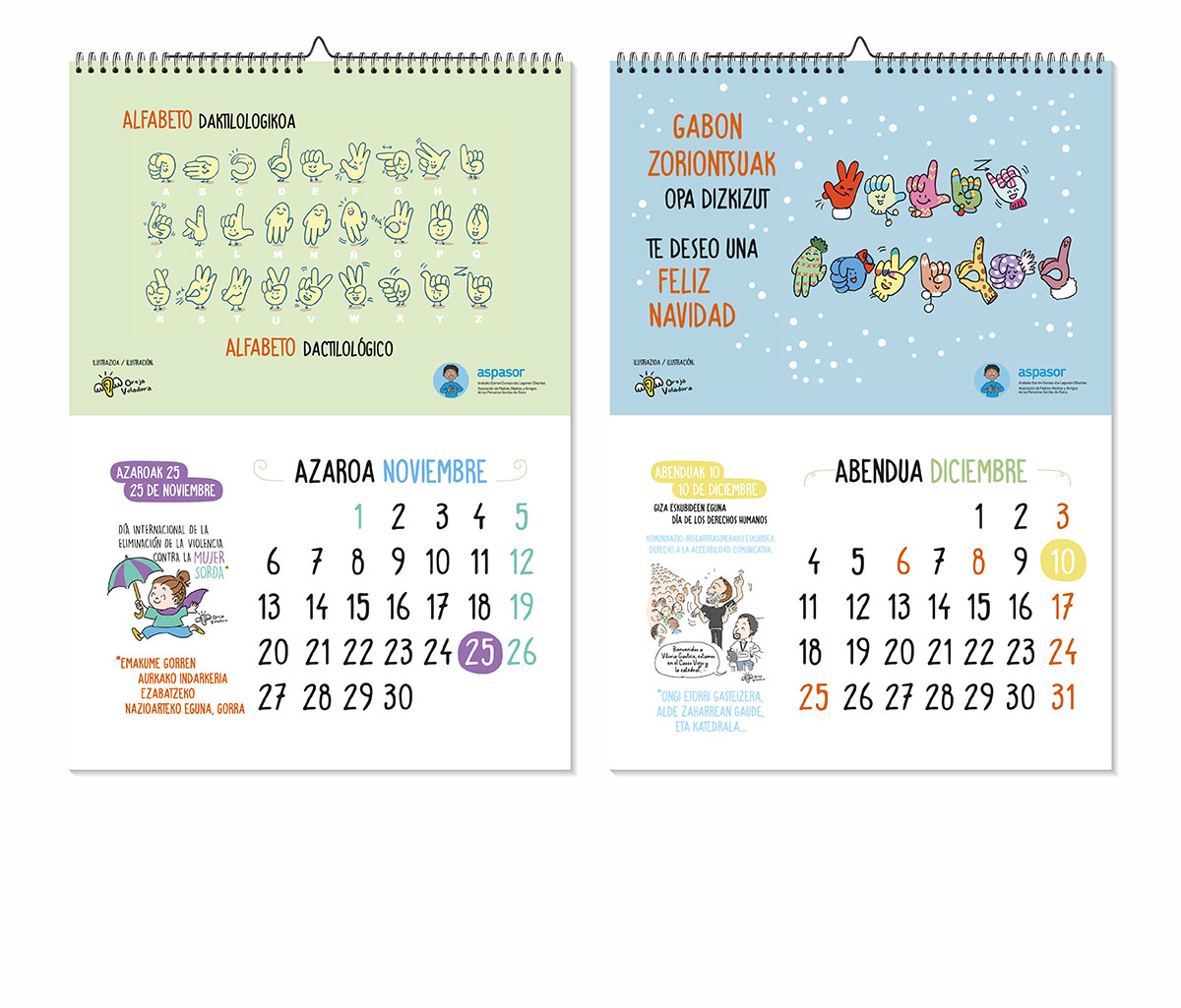 Aspasor Calendario 2023 noviembre diciembre